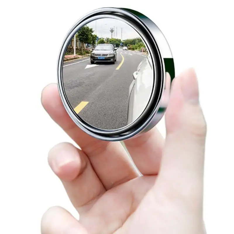 【CR】2 Pack 360 Degree Rotation Car Blind Spot Rearview Mirror HD Wide Angle Universal for Auto Safe Driving Use