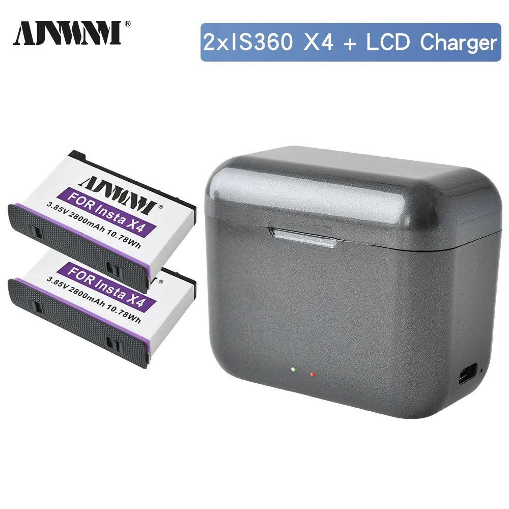 

for Insta360 X4 2800mAh Rechargeable Battery X4 Li-ion Batteries Long-Lasting Camera Battery