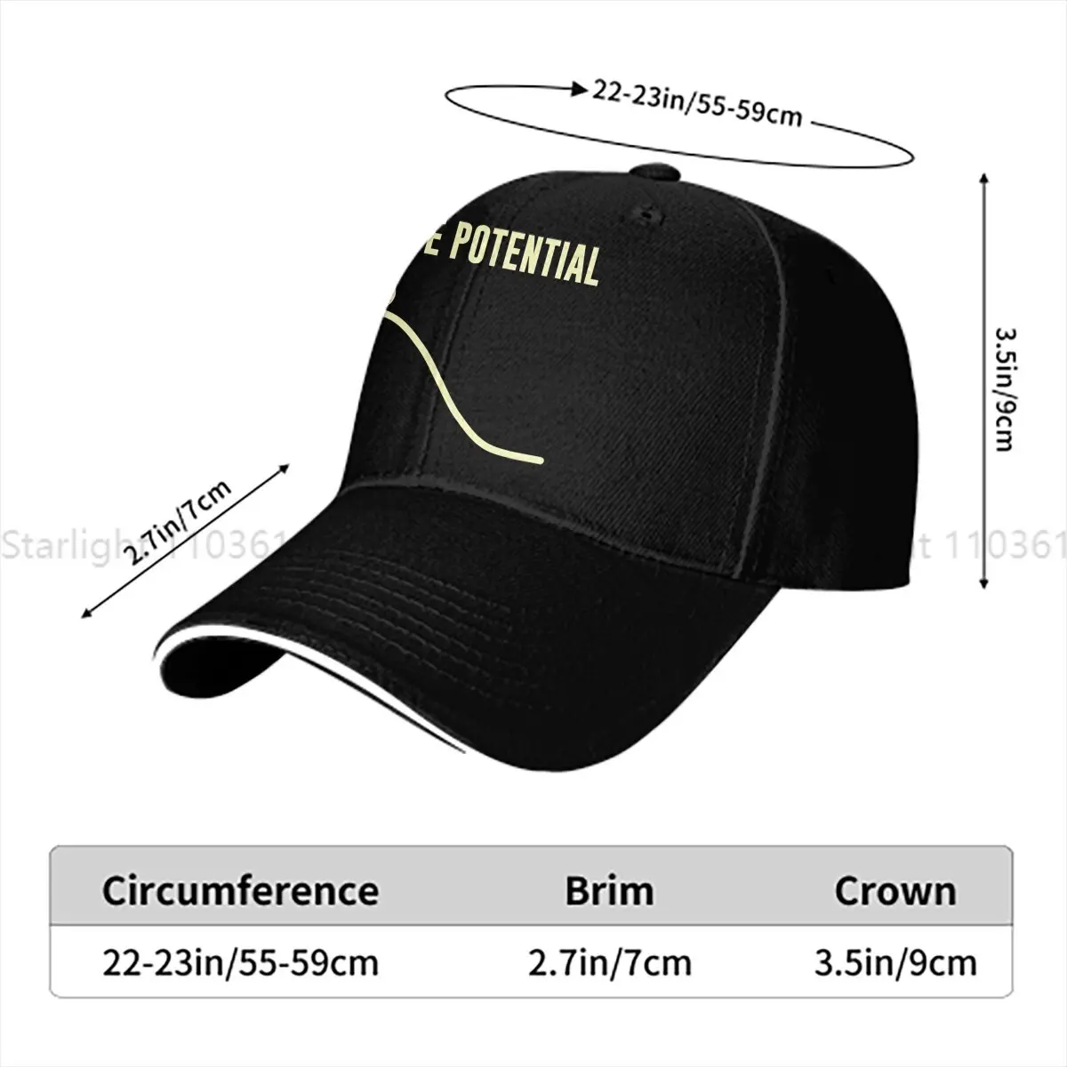 Engineer Multicolor Hat Peaked Men's Cap I Have Potential Energy Personalized Visor Protection Hats