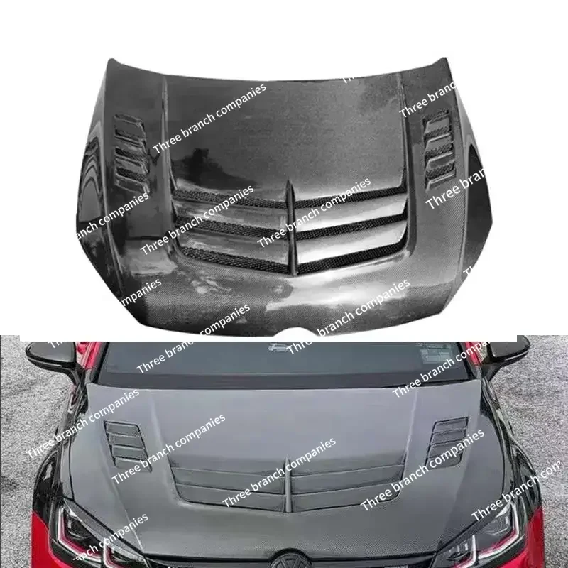 

V Style Carbon Fiber Fibre Front Engine Hood Bonnet For 7 MK7 gti 2014-2020,100% TESTED WELL