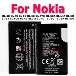 BL-4C BL-5C BL-5K BL-4CT Battery For Nokia 2630 6100 5140 1100 1110 5230 N72 3310 5630 3720 N85 Lumia 925 535 630 225 Asha 300