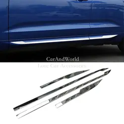 Stainless Steel Car Side Door Body Guard Strips Protector Decorative Cover Trims Exterior Accessories For Volvo XC60 2018-2024