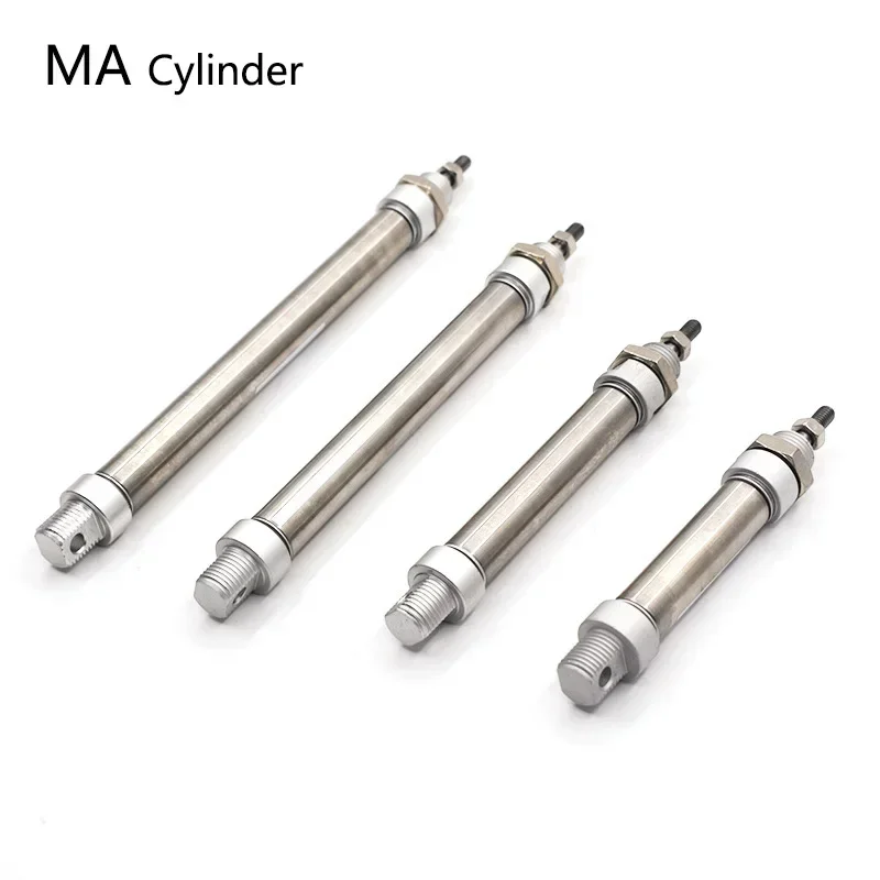 

MA type 16/20/25/32/40 mm Bore 25/50/75/100/125/150/175/200/250/300 mm stroke pneumatic cylinder