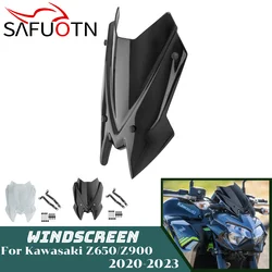 Z650 Z900 Windscreen Windshield For Kawasaki Z 650 900 2020-2024 2022 Motorcycle Sports Wind Screen Shield Viser VIsor Deflector