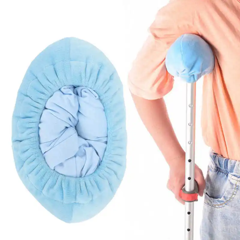 Crutch Underarm Pad Cover Cushion Reduce Friction Washable Breathable Soft Padding Hand Grips Cover Armpit Crutches Pillow