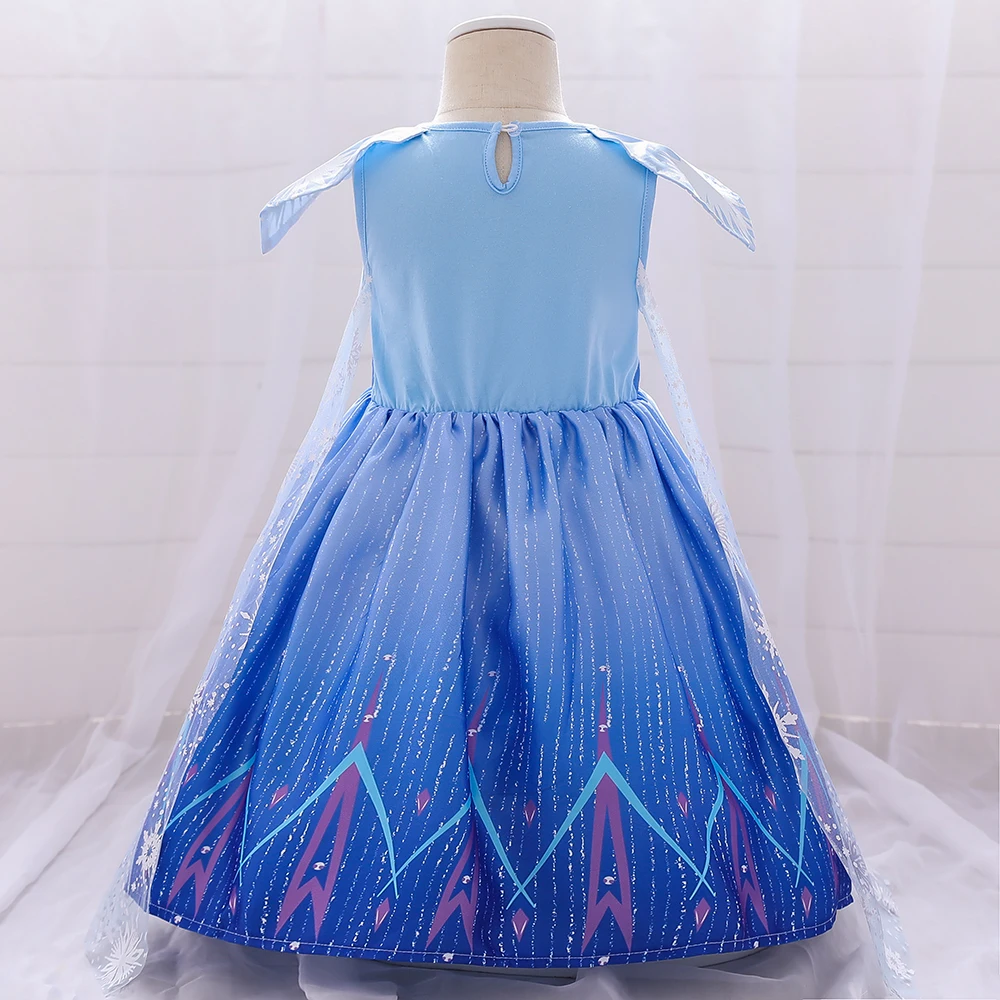 open lace back dress The Frozen Ice Queen Birthday Dress – Cora and Violet main image 1
