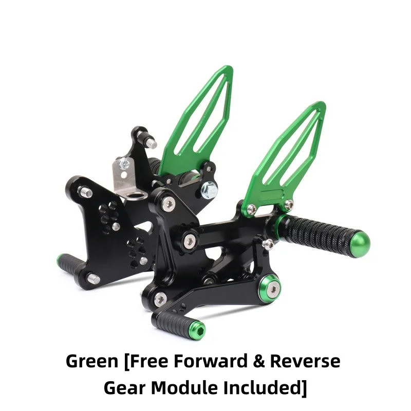 Fits ZX-4R ZX4RR Modified Raised Rear Footpegs, Racing Foot Pegs with Heightened & Rear Offset Brake Setup