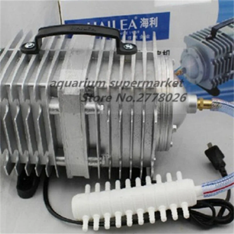 Hailea ACO-380 380W elektromagnetyczna sprężarka powietrza ze stopu aluminium do hodowli pompa tlenu stawu rybnego W akwarium