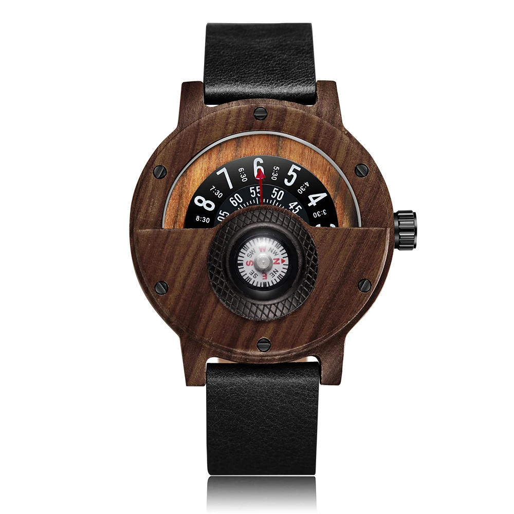 Quartz Watches Wood Mens Clock Unique Design Top Luxury Brand Wooden Bamboo Sport Wrist Watch Black Face Hodinky Man Women 2017