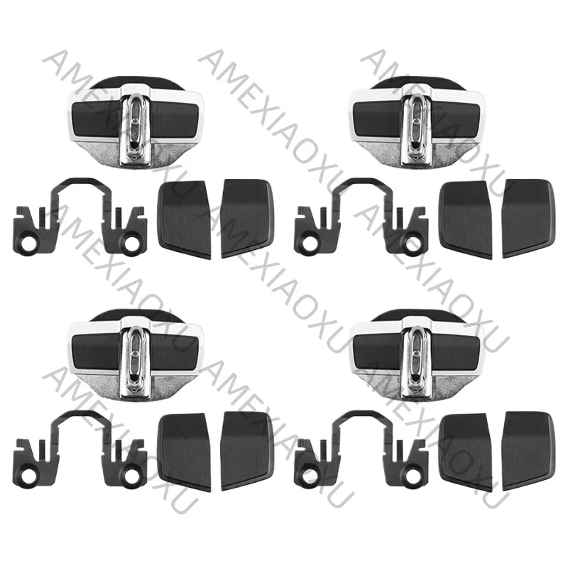 AMEXIAOXU  4 Set Car TRD Door Stabilizer Latches Protector Cover Lid For Subaru All Series BRZ XV Forester Legacy Outback Imprez
