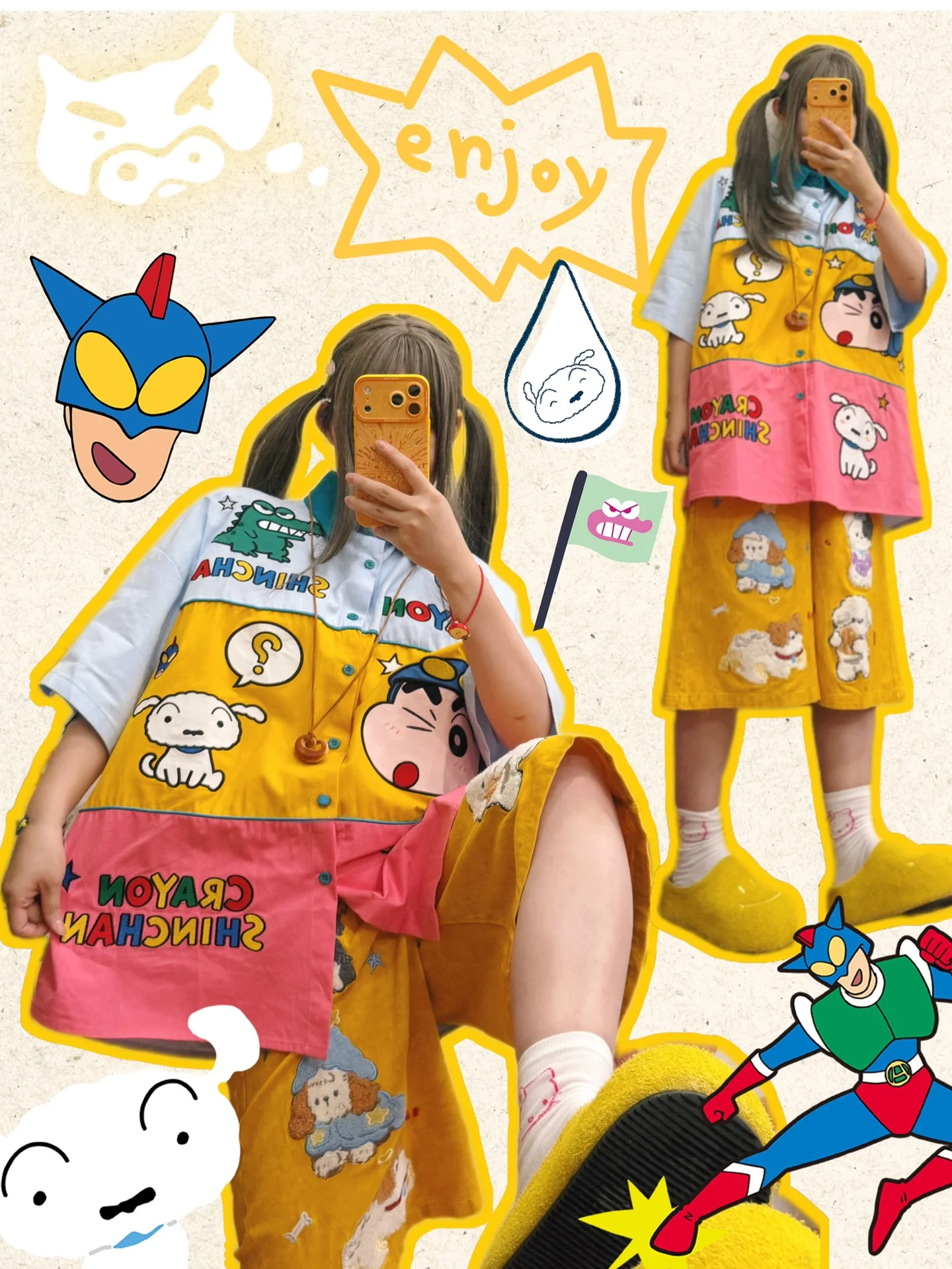 

Летняя рубашка BIBULU в стиле ретро с мультяшным принтом и вышивкой, с цветными блоками, с коротким рукавом, дышащая, из хлопка, повседневная, свободного кроя, унисекс