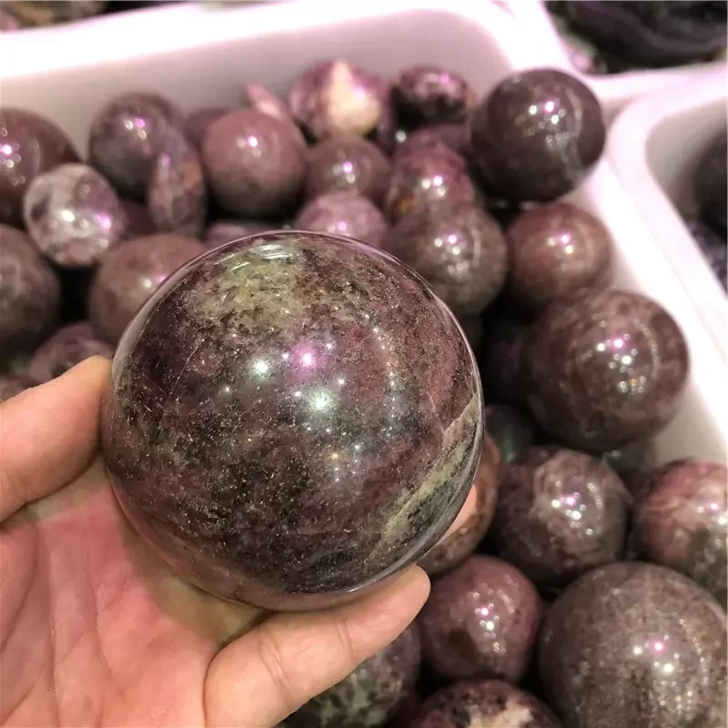 High Quality Natural Healing Crystal Balls Garnet Stone Crystal Spheres