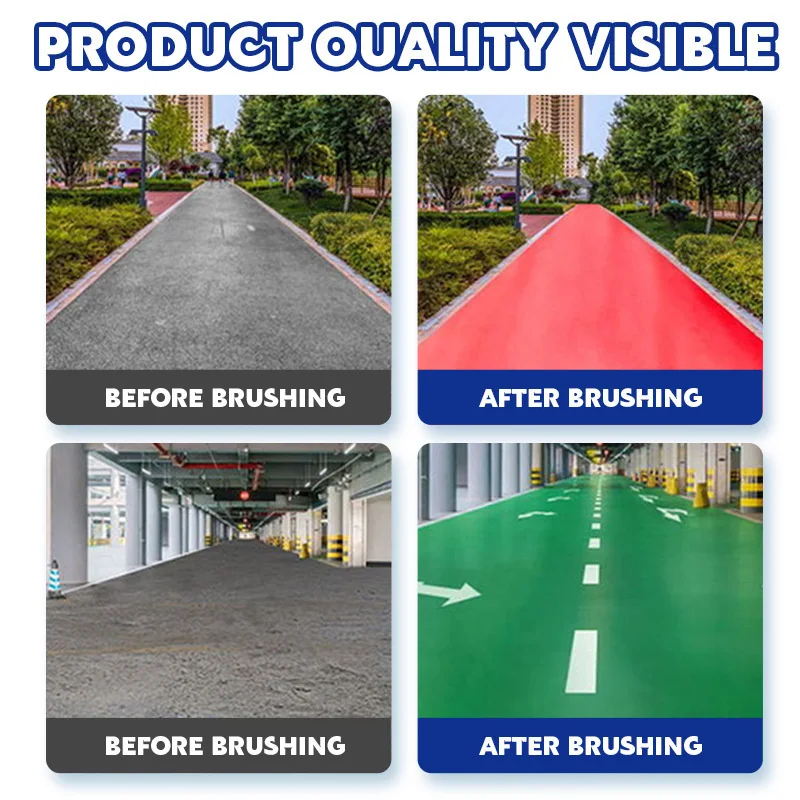 Pintura de piso epóxi à base de água interna, revestimento de cimento resistente ao desgaste para casa/fábrica/escola, para renovação e manutenção de piso