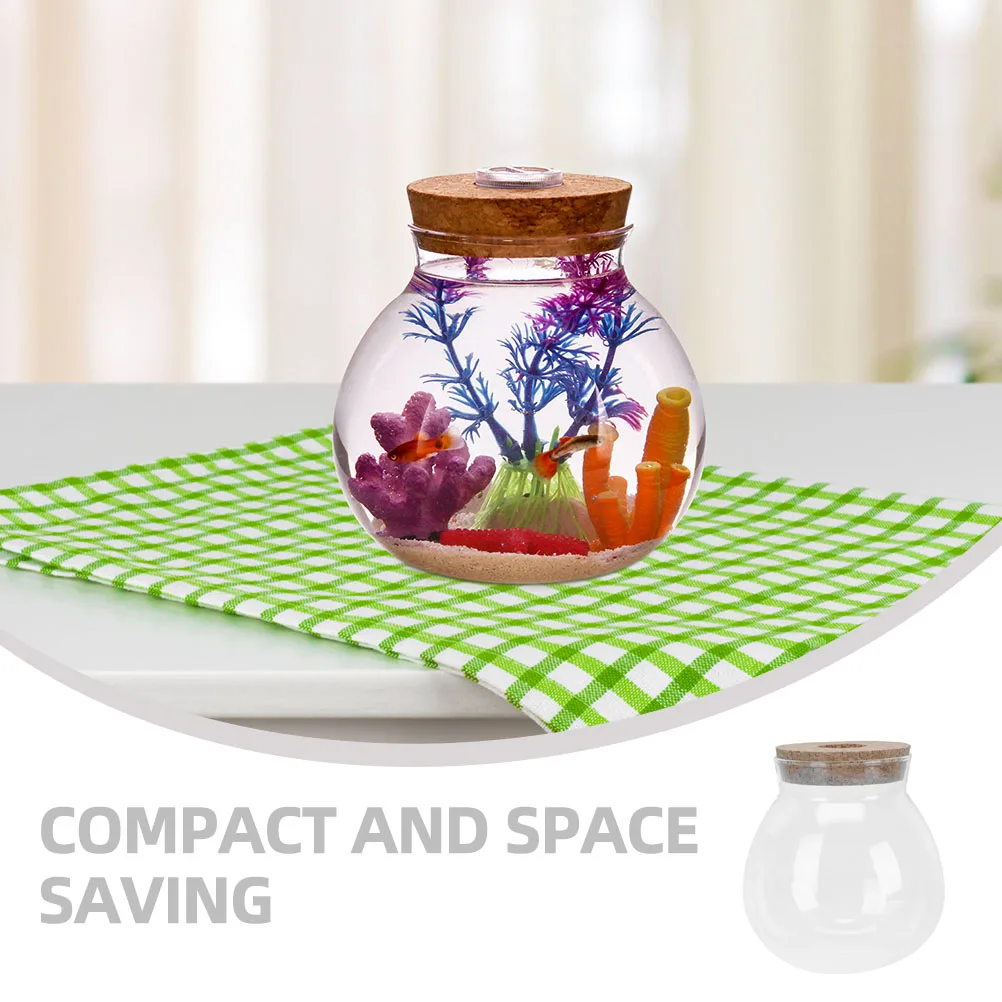 

DIY Ecological Bottle Microlandscape Planter Sturdy Material Transparent Design Home Ecological Bottle Moss Plant Container