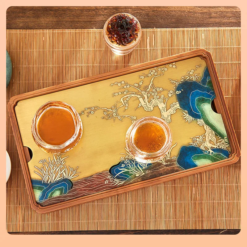 Teetablett Begonia Tablett Chinesischer Topfbecher