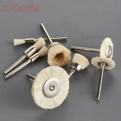 200pcs Dental Polishing Wheels Wool Polisher Buffing Pad Abrasive Brush Grinding Heads Bits For Rotary Tools Denture Jewelry