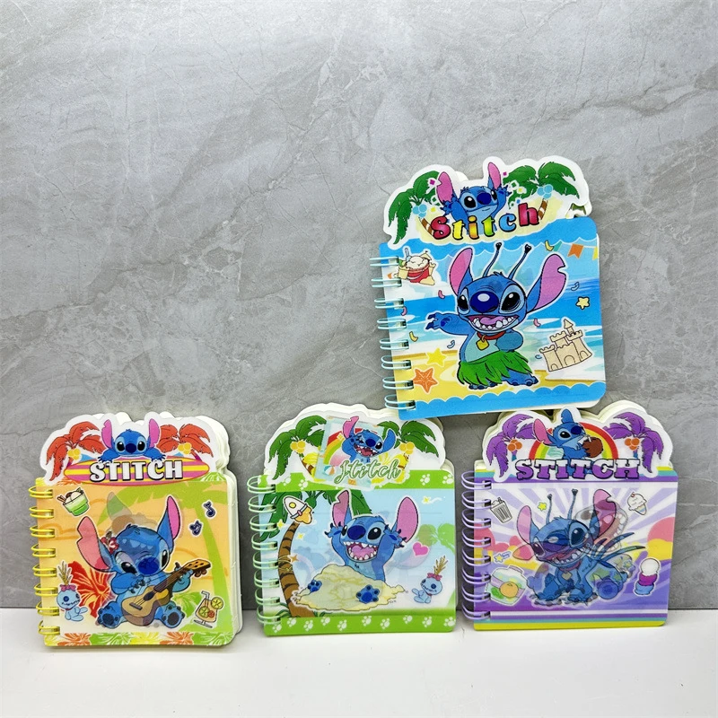 12pcs/lot Kawaii Disney Stitch Memo Pad Sticky Note Cute Notebook Stationery Label Notepad Post Office School Supplies