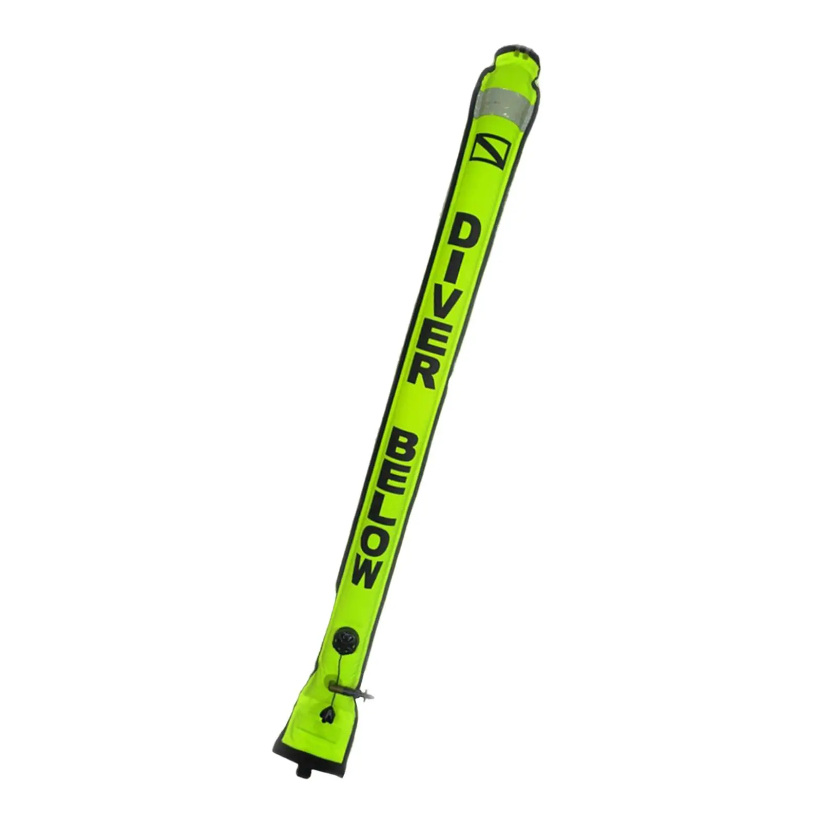 

Diving Surface Marker Buoy Accessories Marking Location of Divers with Reflective Strip Portable Highly Visible Scuba Buoy
