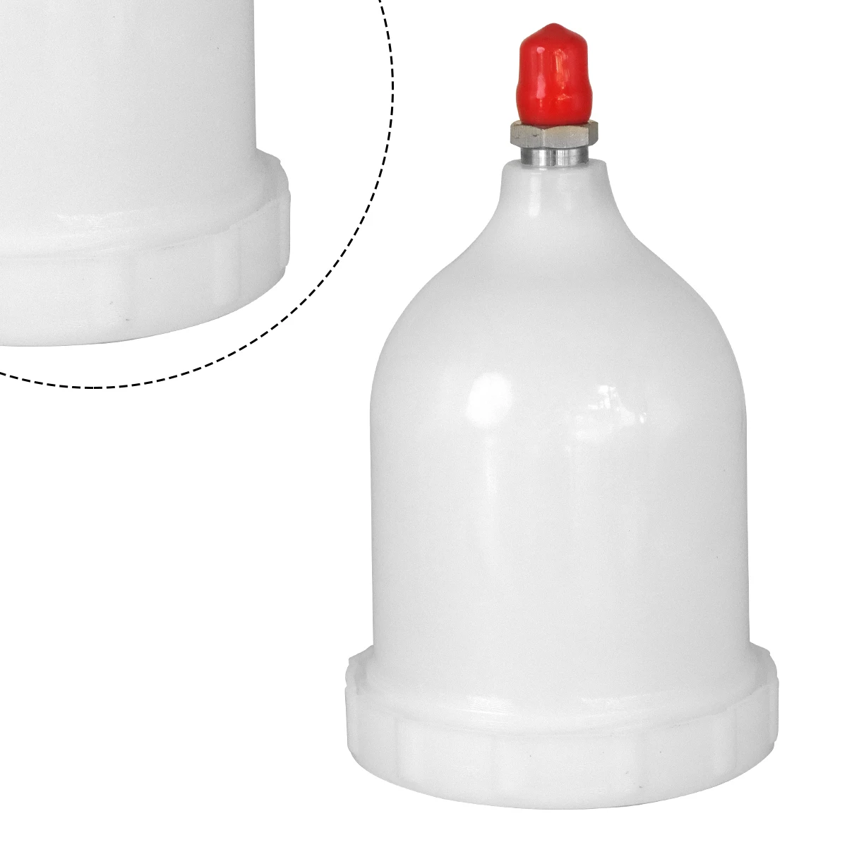 La tazza professionale della tramoggia del vaso di vernice di plastica 600ml per GFG per la Pistola a spruzzo TT sostituisce gli accessori