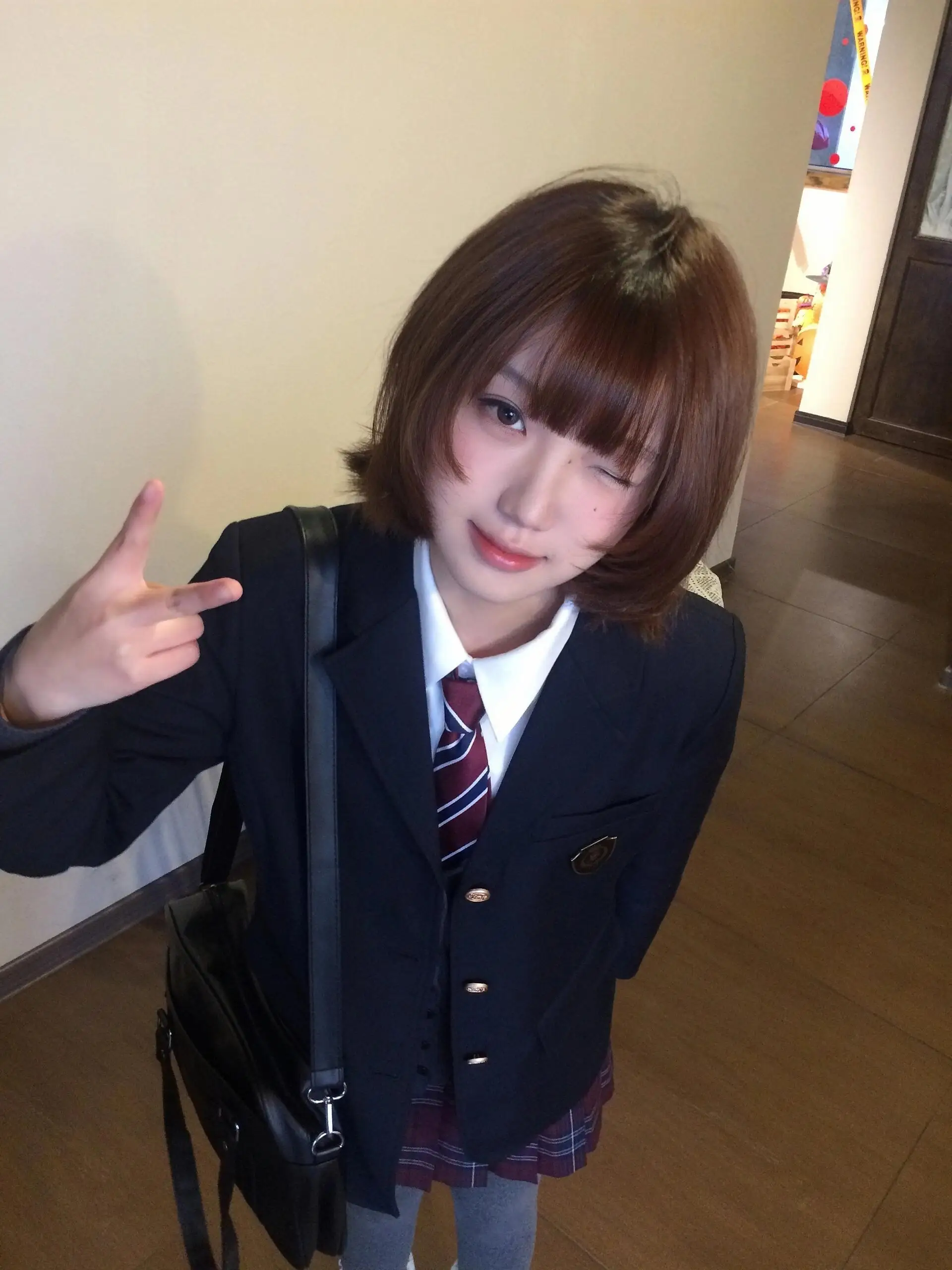 

Original Japanese Sle JK orm Skirt Set Long Sve Knitted Sweater School Supply Feel Plaid Dr Women's Faion