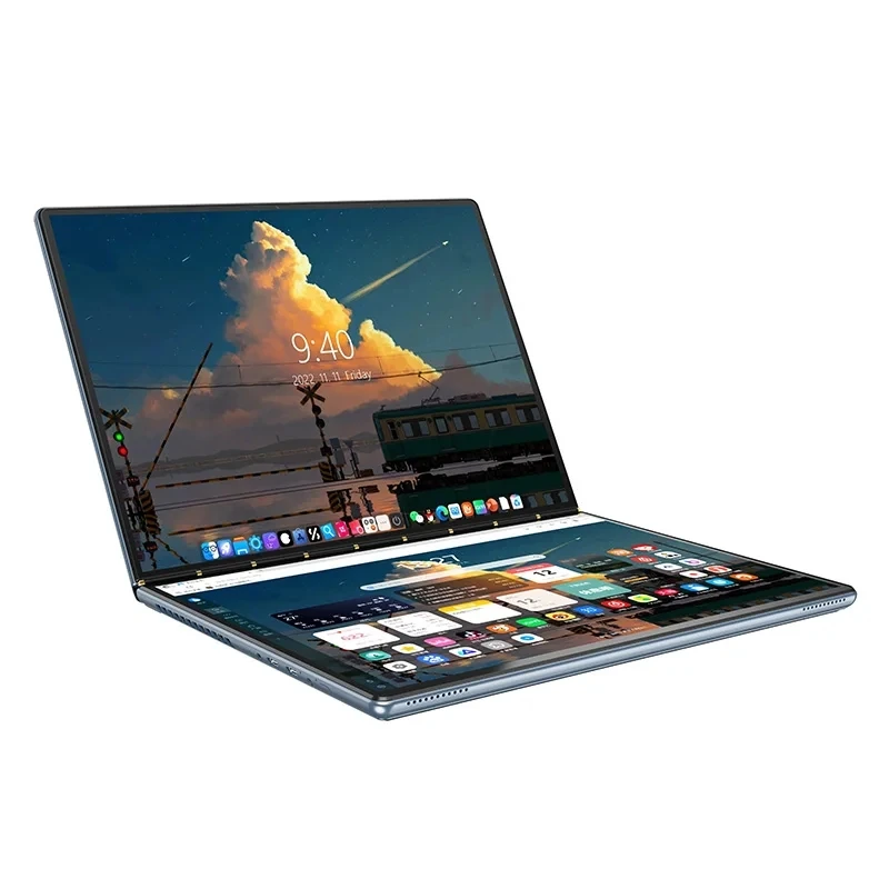 Imagem -02 - Laptop Intel N100 em de Tela Dupla em pc Notebook 2.5k Touch Ips 16g Ddr5 Windows 11 Notebook Tablet pc Topton-l13