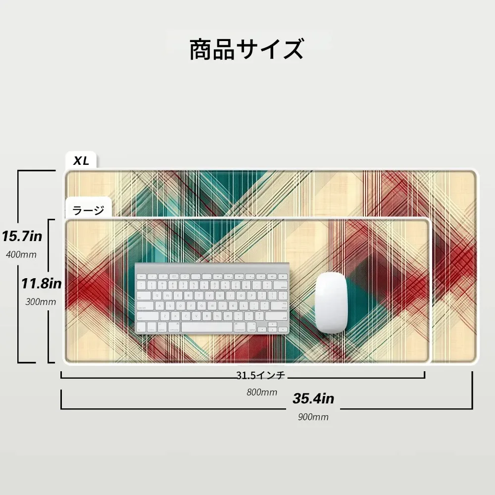 Bohemian-style checkered pattern mouse pad alfombrilla mouse protector escritorio alfombrilla ratón ordenador gaming mouse pad