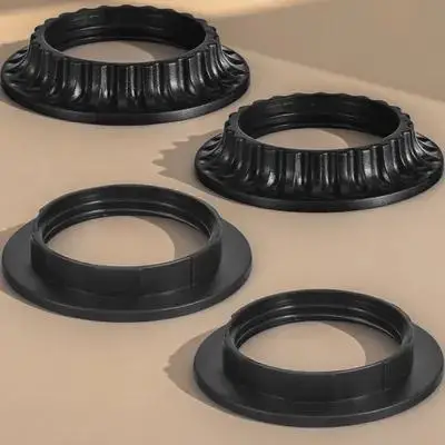 

4pcs Lamp Shade Adapter Rings Light Socket Collar Ring Retainer Fixing Hardware for Pendant Table Floor Lamps Heat Resistant