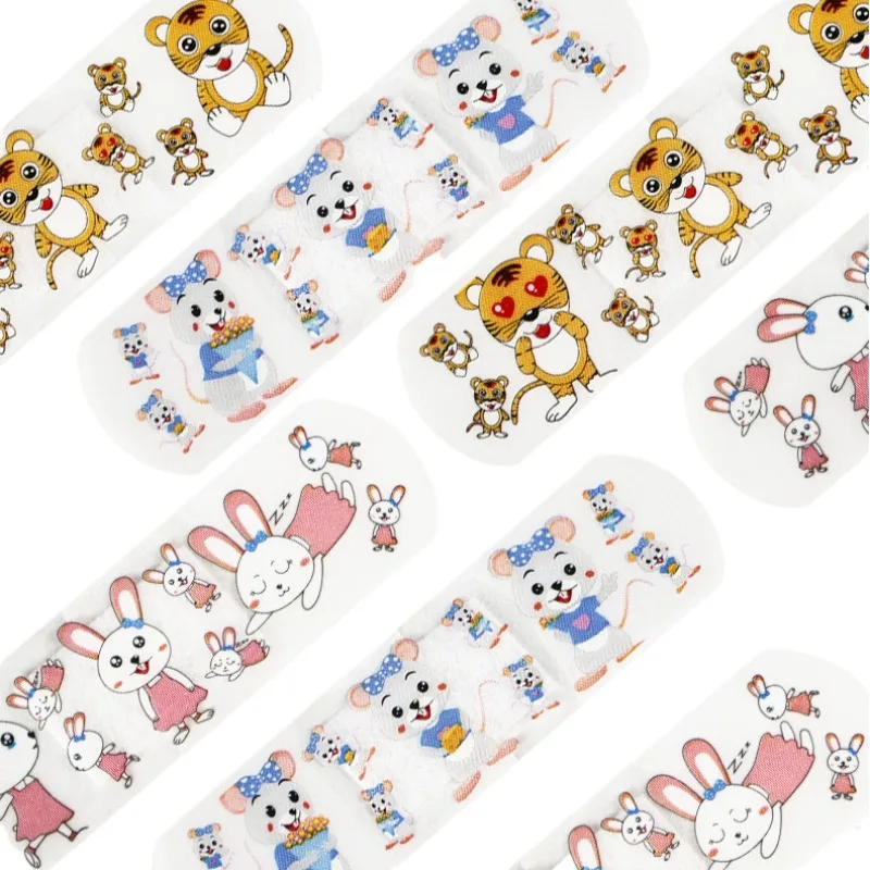 

120Pcs/Set Cartoon Band Aid Cute Children's Plasters for First Aid Adhesive Bandages Emergency Kit Wound Dressing Patch Tape