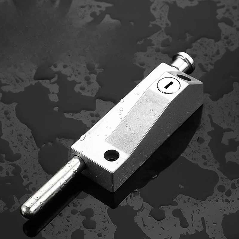 Sliding Door Lock for Window Glass Patio Doors Silver Auxiliary Security Glass Door Lock Mortise