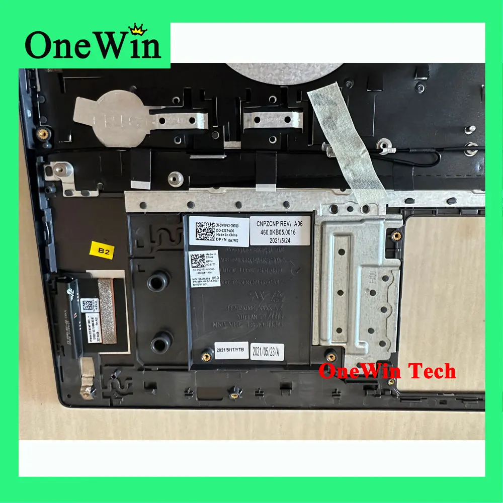 Original New KB for Dell Vostro 5502 V5501 V5502 Laptop Palmrest Upper Case with Backlit Keyboard US PN 0W7PK2 0G2VT3 G2VT3