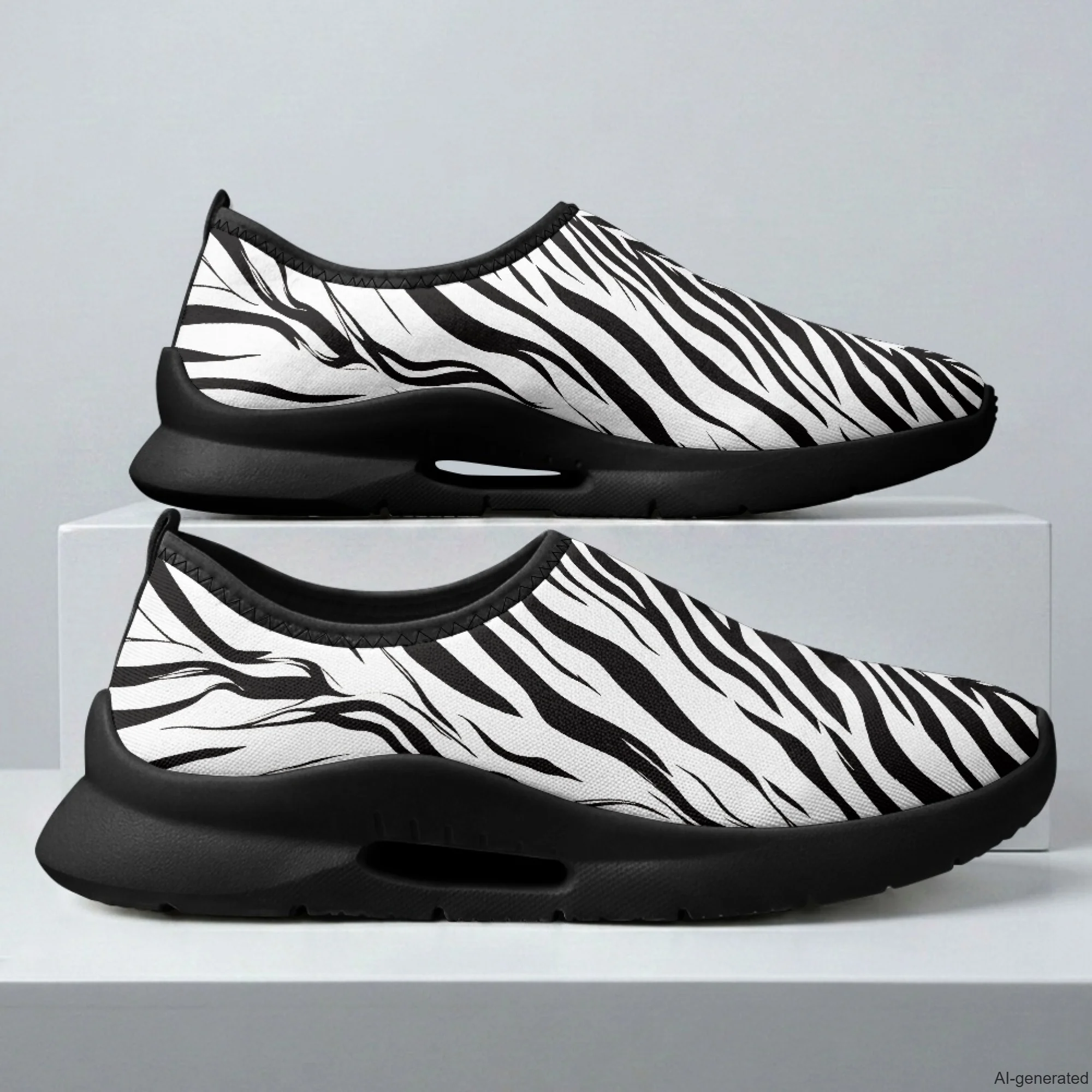 XIXIRIMIDO White Nursing Shoes for Men Casual Shoes Slip On Walking Shoes Woman Wide Toe Running Shoes Zebra Shoes Woman 35-48
