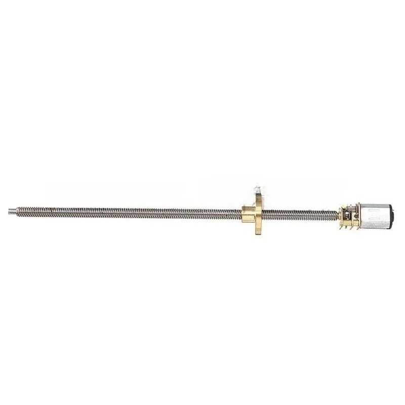T5 Fast Thread N20 Decelerating Motor 160MM Long Screw Stainless Steel Flanged Various Rotating Speed