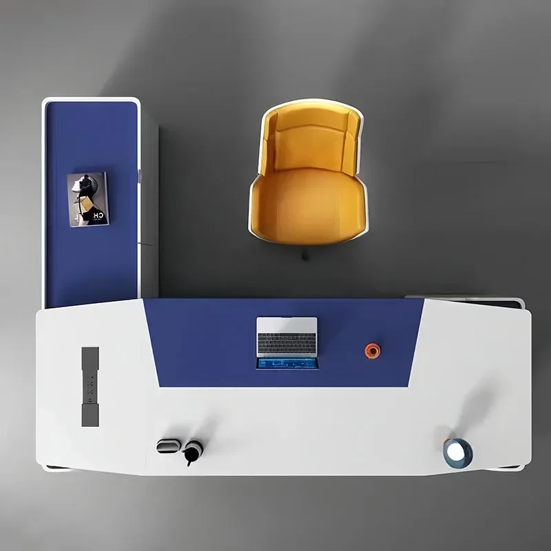 y8- piano paint desk creative high-end president boss desk fashion white manager supervisor desk