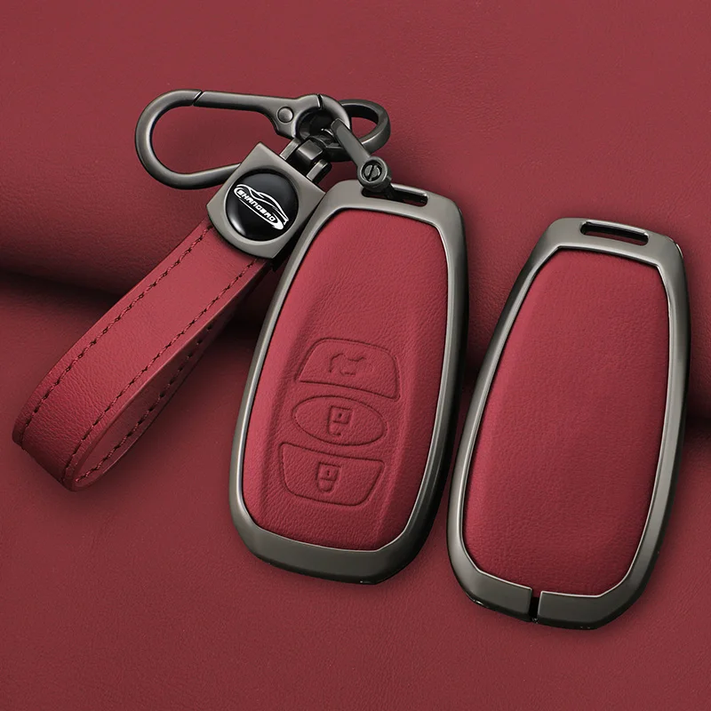 

Zinc Alloy Leather Car Key Case Cover For Subaru BRZ STI XV SV Forester Legacy Outback Crosstrek Impreza WRX Ascent Accessories