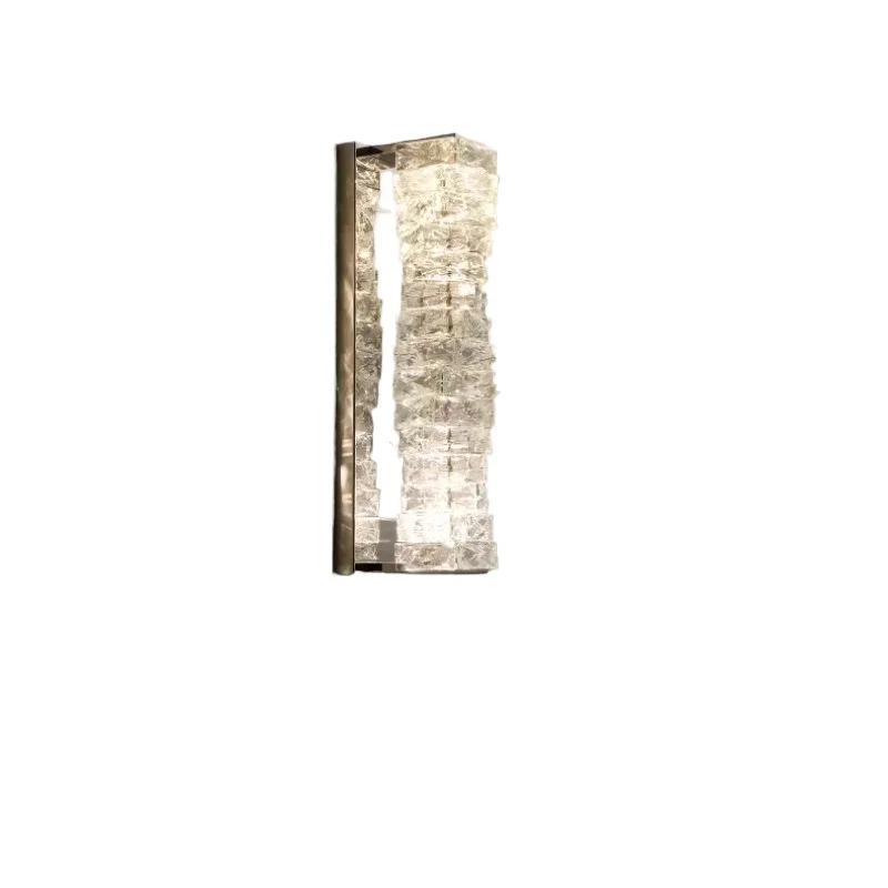 

Современный хрустальный светильник из нержавеющей стали, украшение интерьера, хрустальный настенный светильник