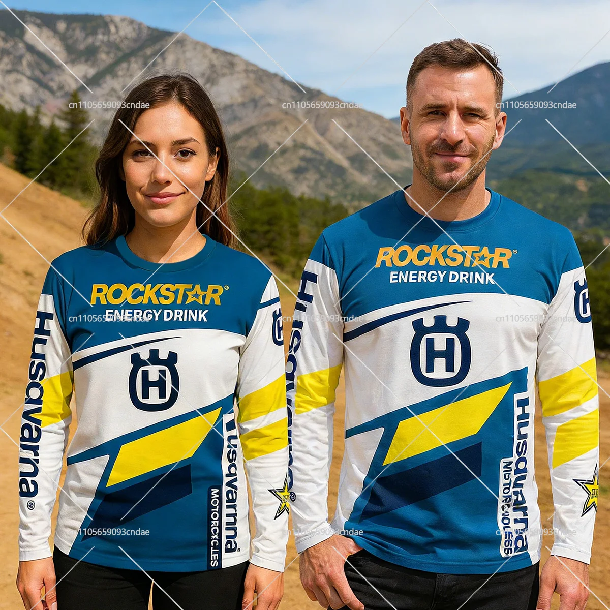 

Husqvarna Motorcycle Print Long Sleeve T Shirt 2026 New Men Casual Streetwear MOTO Graphic Tops Tees