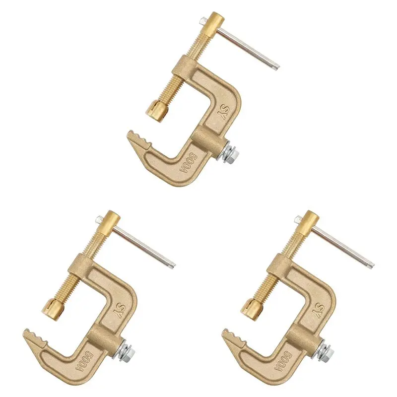 

Зажим заземляющий PZHI-3X, токопроизводительность 500А, G-образный, из цельной латуни, ширина губок 43 мм, для сварочных аппаратов TIG, MIG, MMA.