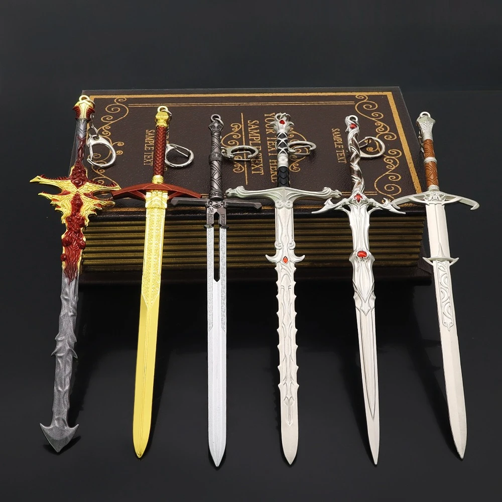 22cm Baldur's Gate 3 juego periférico Astral espada plateada Gies Yankee espada larga todo arma de Metal modelo decoración de escritorio juguete para regalo
