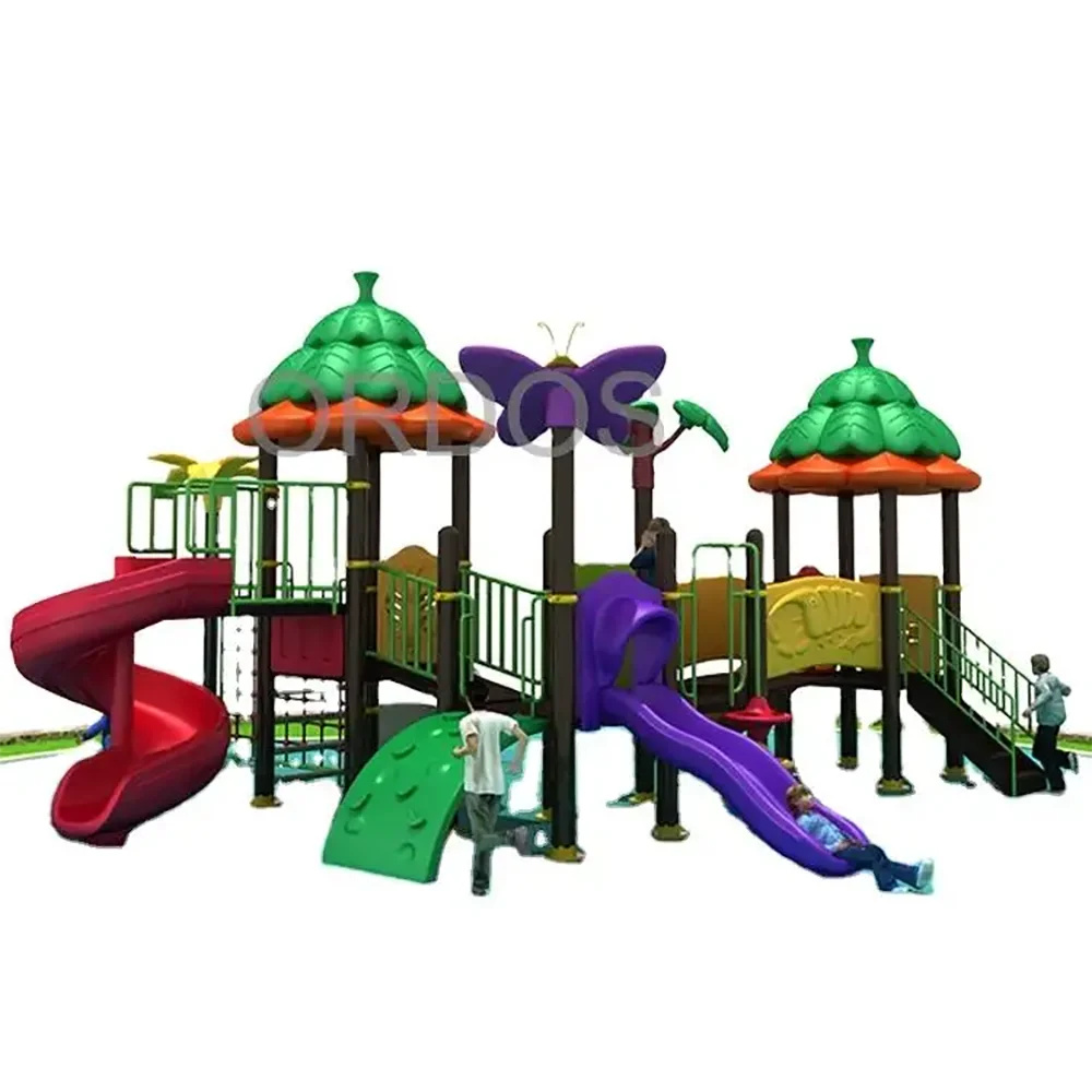 Cheap Large Plastic Exercise Playground Equipment Outdoor Park Slides for Kids Outdoor