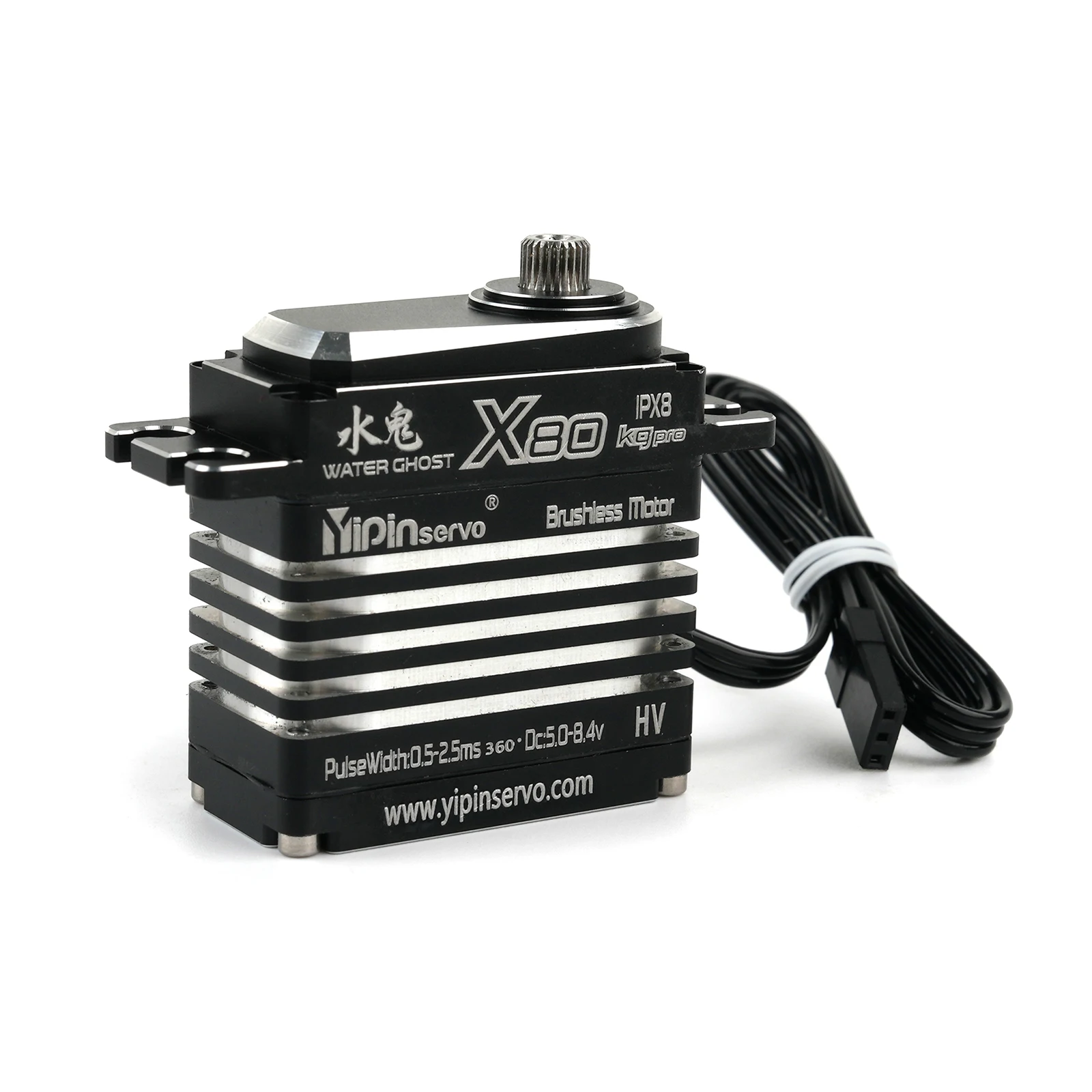 Servo digital de metal de alto torque 80KG X80 180 ° /270 ° /357 ° /360 °   Servos de motor sem escova brinquedos DIY para carros RC modelo de robô peças de energia