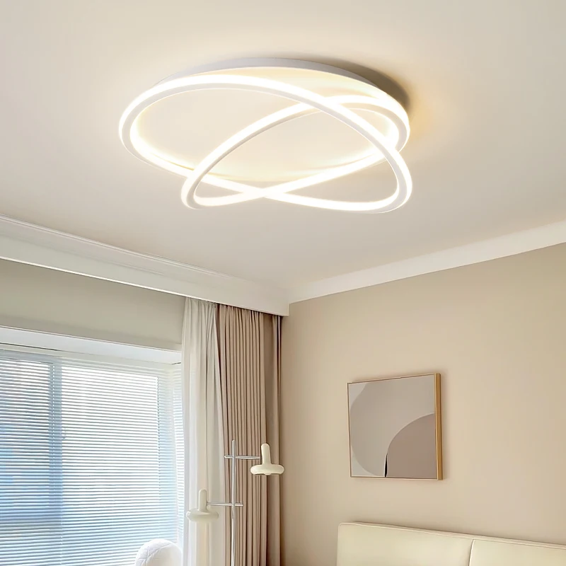 Bedroom ceiling lamp, Italian lines minimalist and irregular,Nordic warm living room, dining room ceiling main light