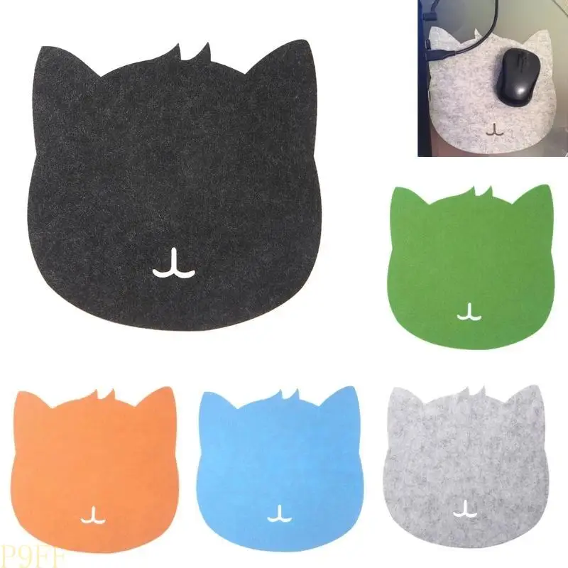 

1pc Cute for Cat Mouse Pad Students Mousepad Non-Slip Thicken Felt Cloth Universal Gaming Office Supplies Desk Decor Accesso