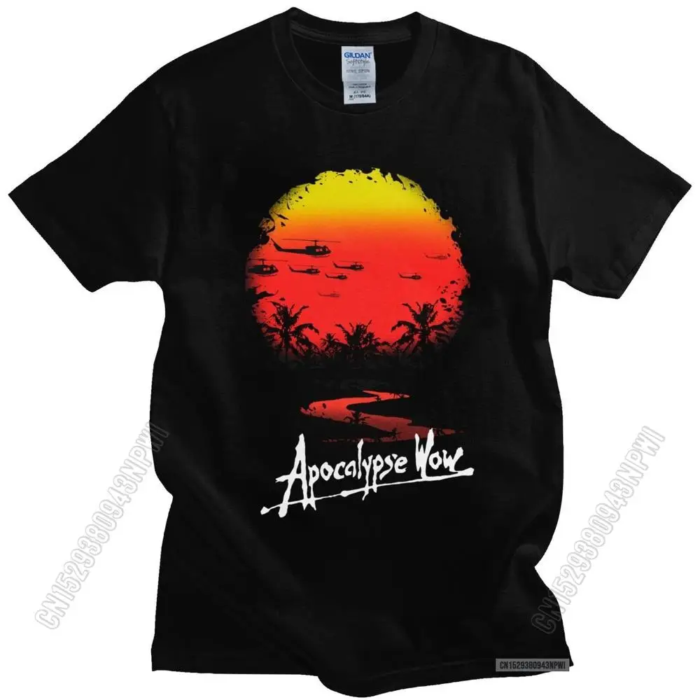 Gorgeous Men T Shirts Apocalypse Now T-Shirt O-Neck 100% Cotton Sunest Tee Movie Vietnam War Congo Tshirt Merch