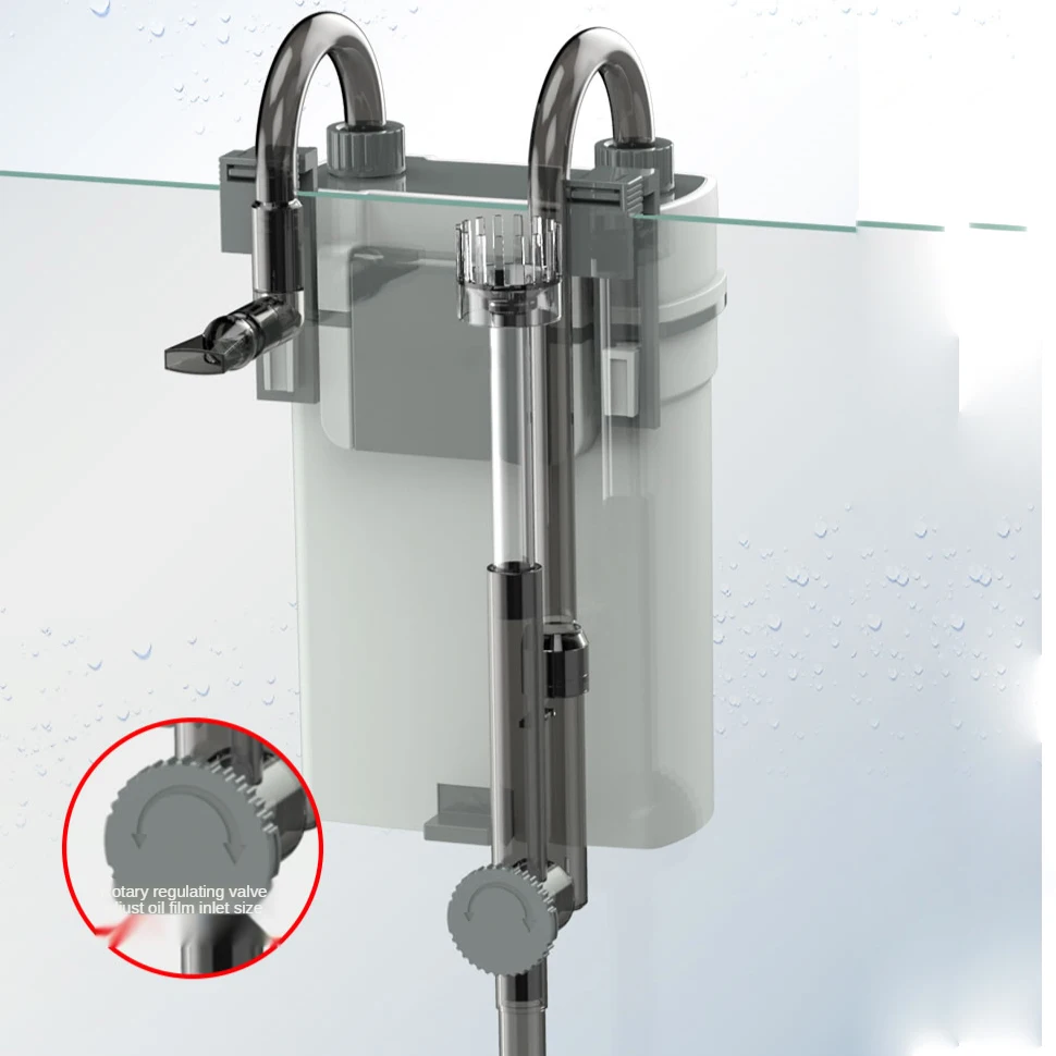 Small Silent Fish Tank Filter External Wall-mounted Barrel New Condition