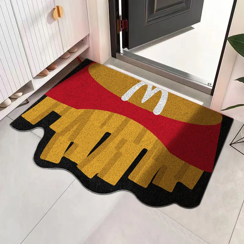 Cute Area Rugs, Anti-sip Door Mat, Hamburger Floor Mats,Entrance Doormat,Front Door mats Outdoor,Funny Rug Home Entrance Carpet