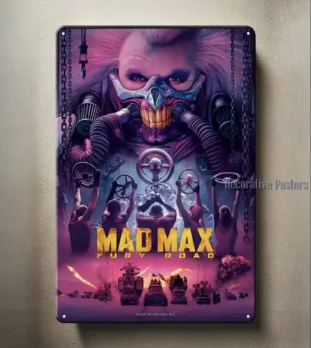 Mad Max Fury Road Movie Metal Poster Tin Sign - 20x30cm Plate  -Aluminum