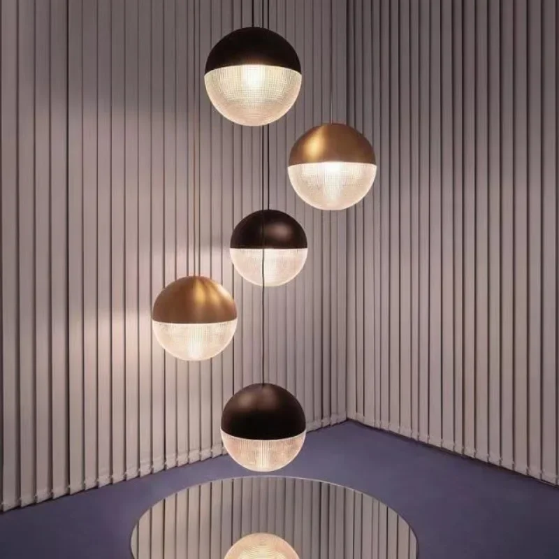 Creative Diamond Sphere Pendant Light Metal & Glass Globe Lamp for Luxury Hotel, Cafe, Bar & Ceiling Lighting