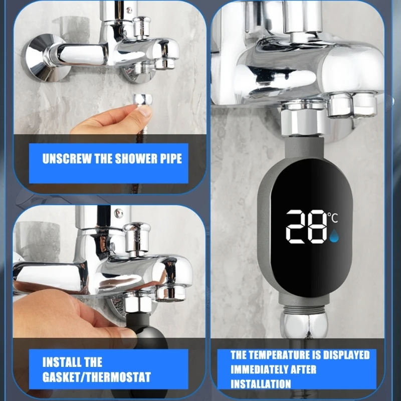 G2TC Bathing Thermograph for Infants LED Screen Display Newborns Shower Accessory