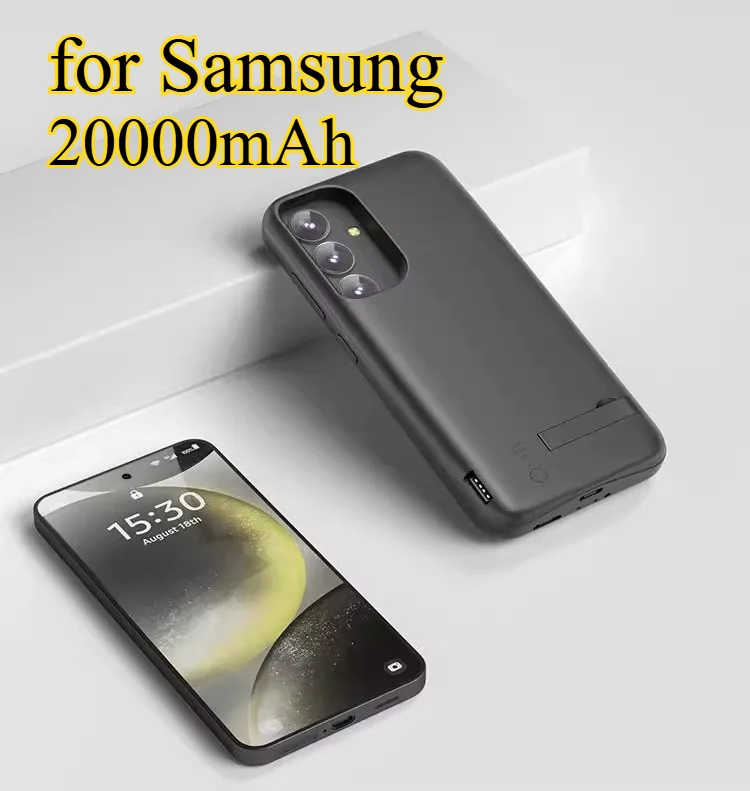 

Магнитный беспроводной чехол-аккумулятор емкостью 20000 мАч для Samsung S25/S24, ультратонкий встроенный аккумулятор с суперпортативным зарядным устройством