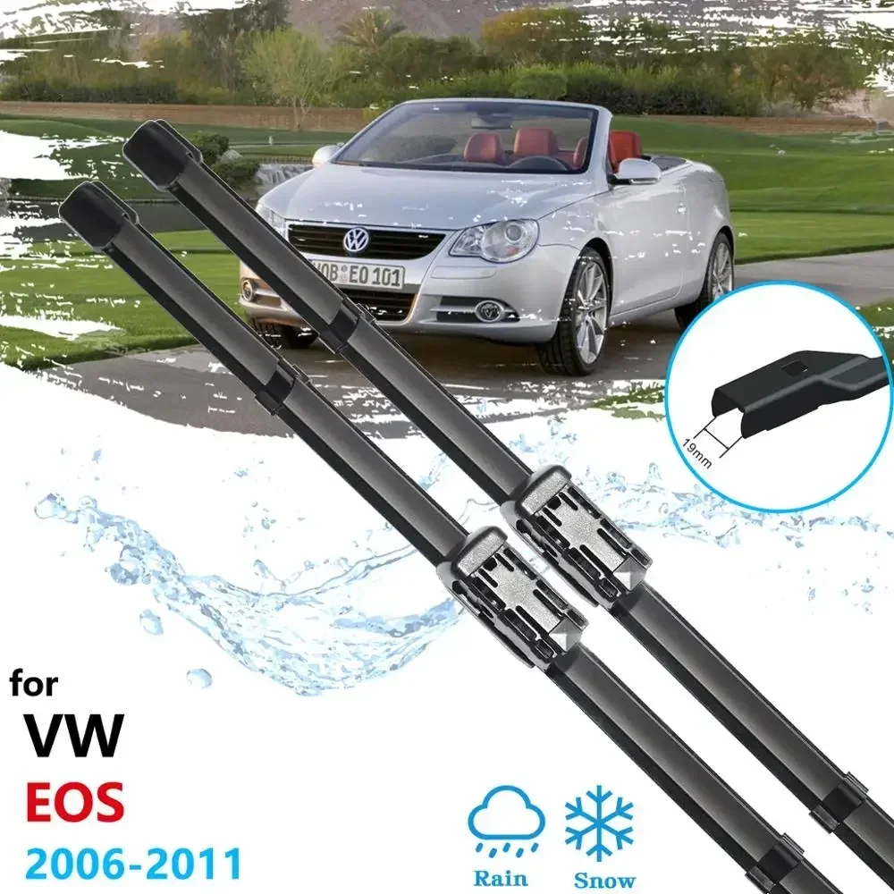 Escobillas de limpiaparabrisas FrontWindshield para Volkswagen, VW EOS 2006, 2007, 2008, 2009, 2010, accesorios para coche